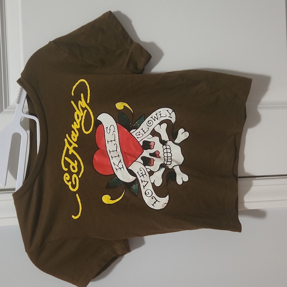 Brown Crop Top